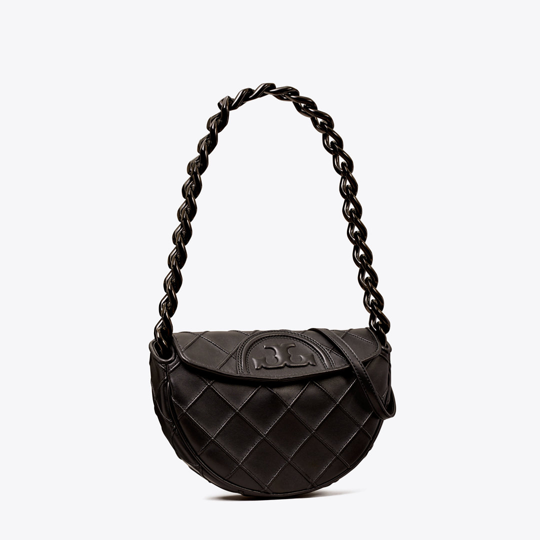 Tory Burch Mini Fleming Soft Crescent Bag