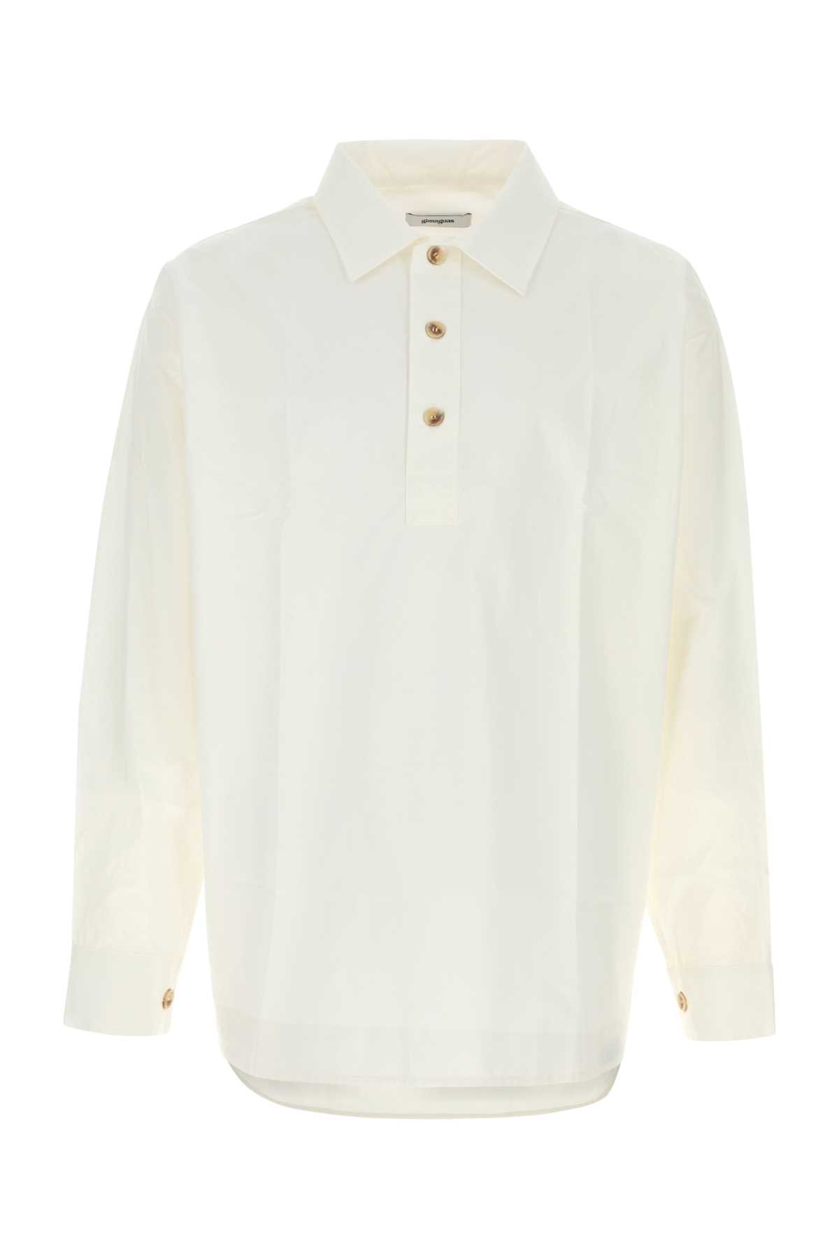 Gimaguas White Piquet Claude Polo Shirt