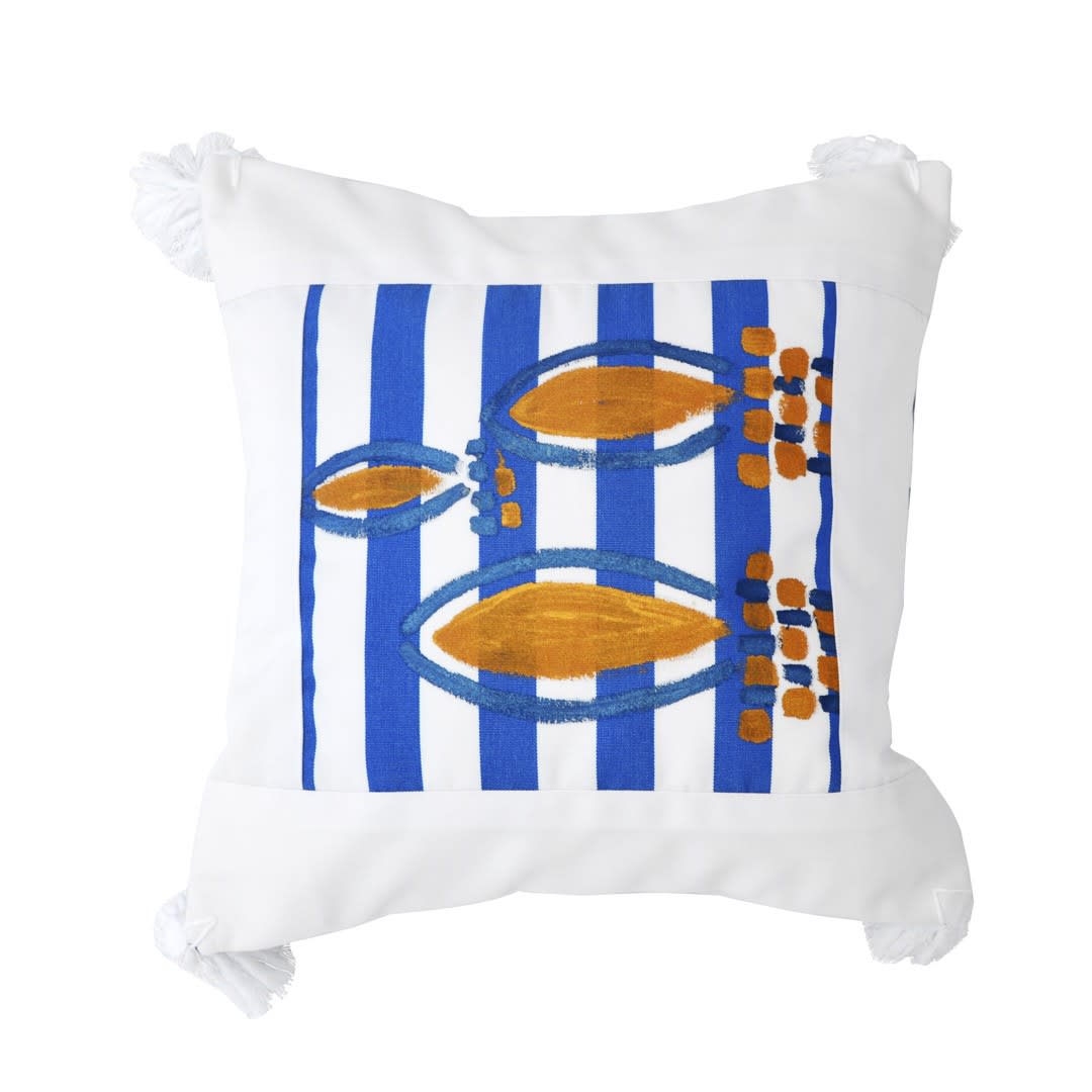 Le Botteghe su Gologone Hand Painted Cushions 100x100 Cm