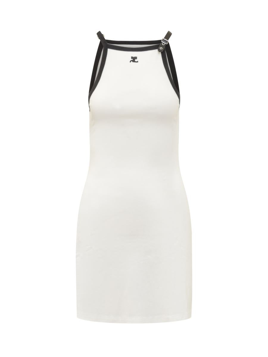Courrèges 撞色搭扣连衣裙