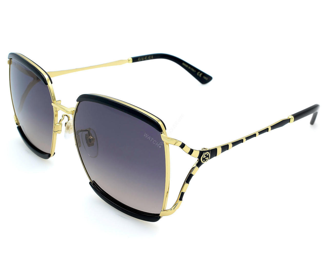GUCCI Gray Gradient Lens 59-17-135MM Women's Sunglasses GG0593SK 001