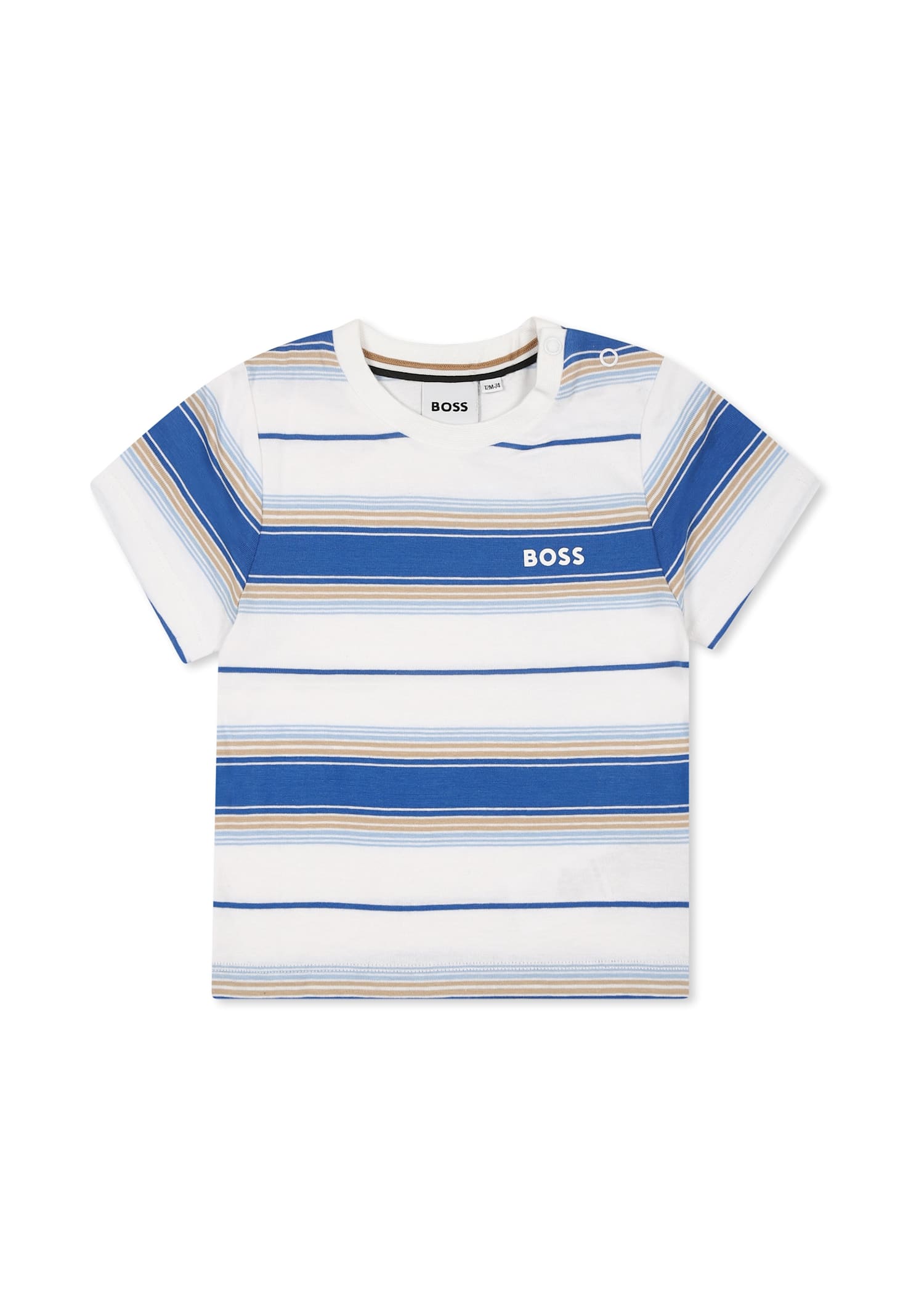 Hugo Boss White T-shirt For Baby Boy With Logo