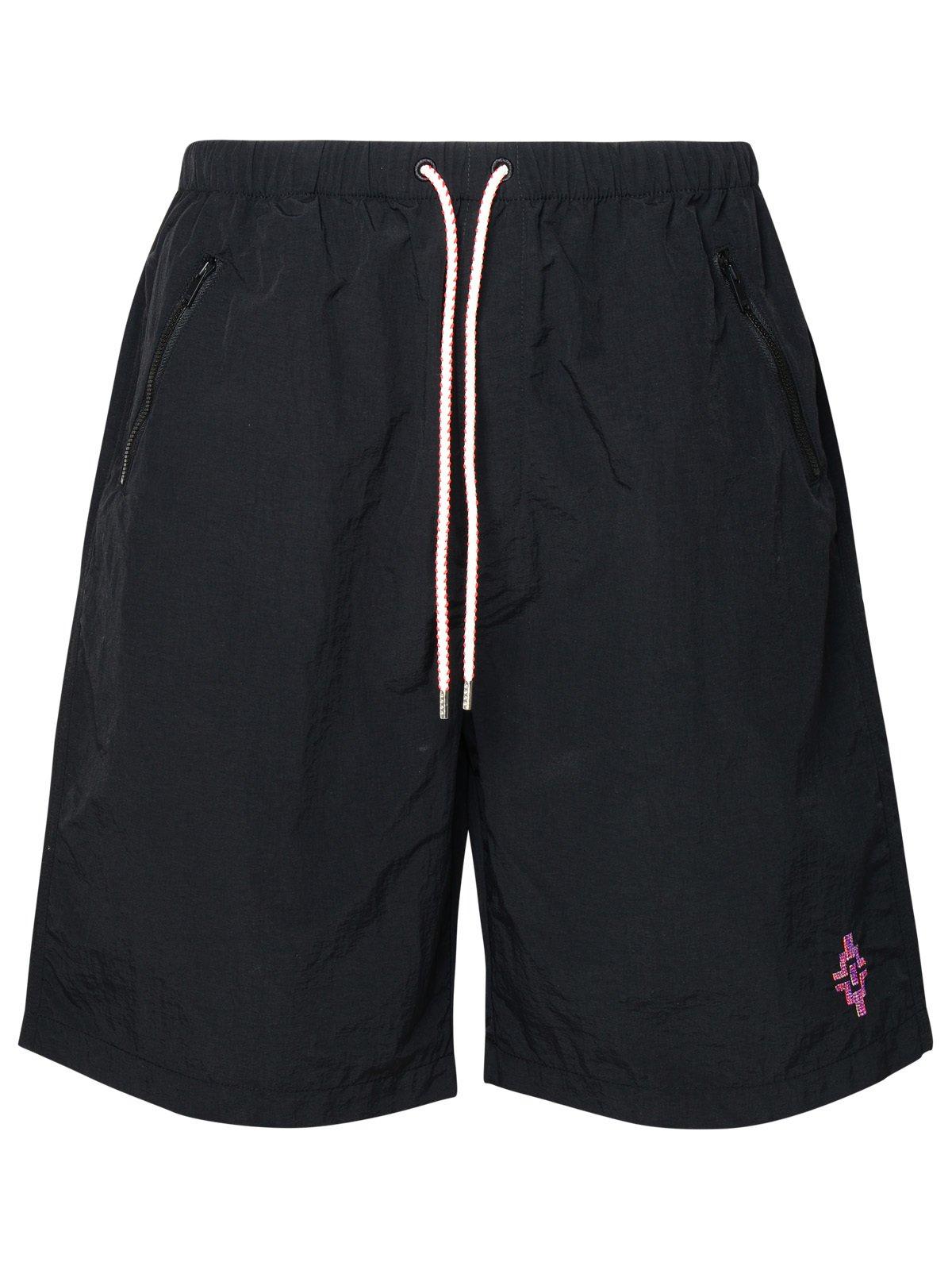 Marcelo Burlon Cross Embroidered Bermuda Shorts