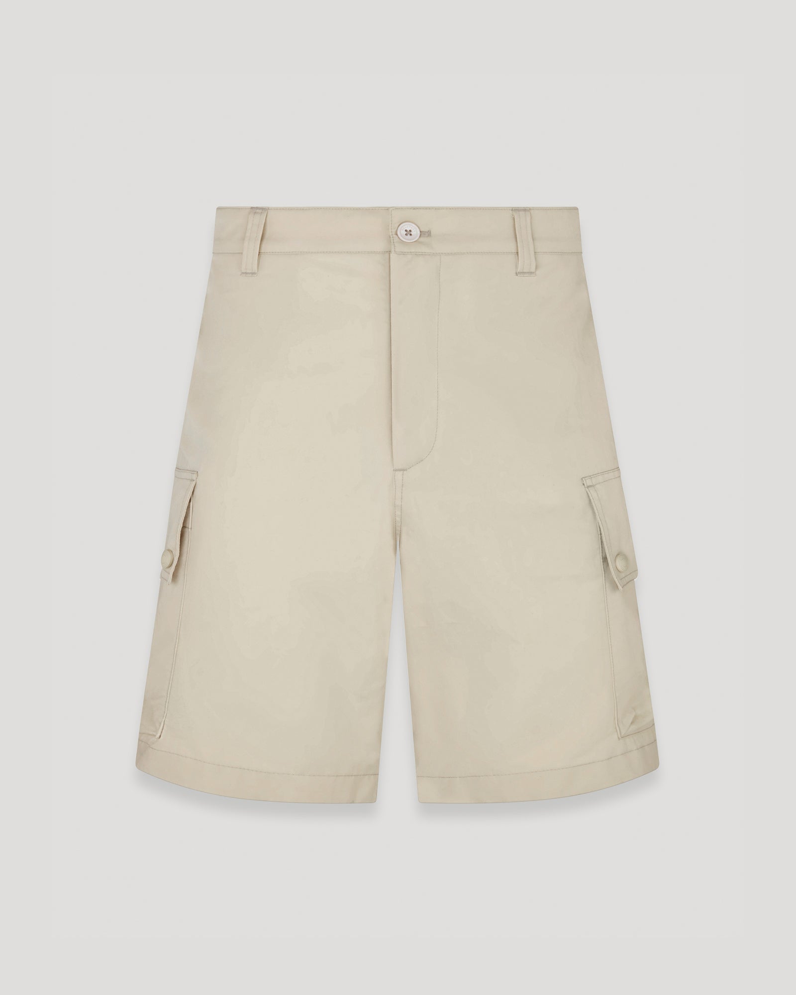 Belstaff Drome Short Men's Cotton Blend Gabardine Stone Beige Size US 36