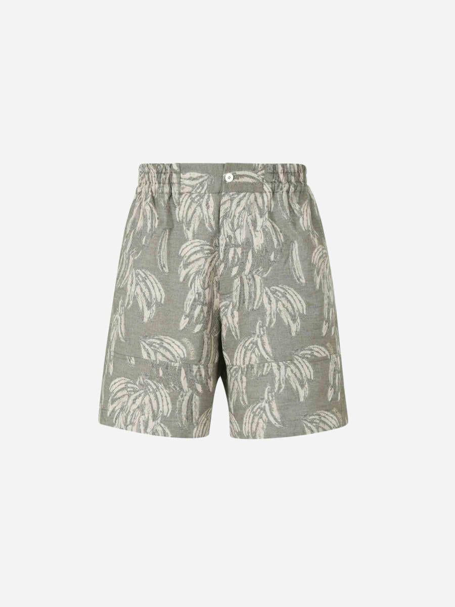 Jacquemus Aloe Print Bermuda Shorts