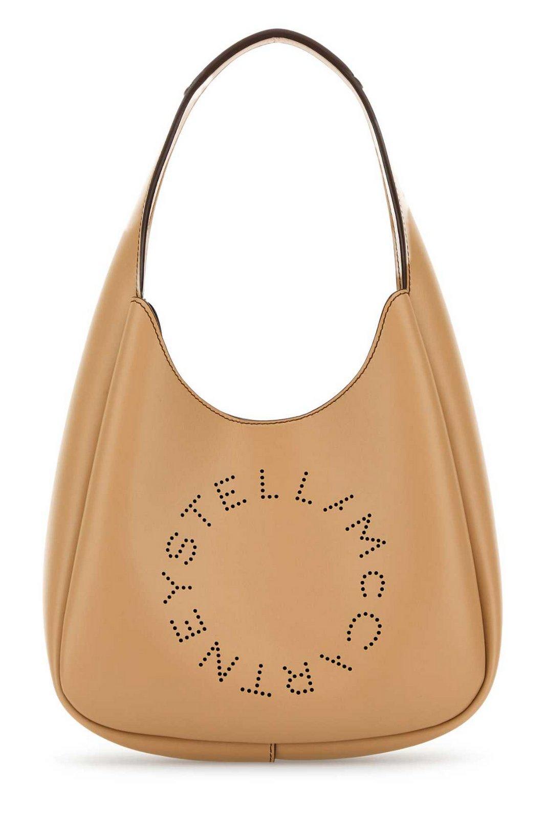 Stella McCartney Logo Perforated Small Hobo Bag