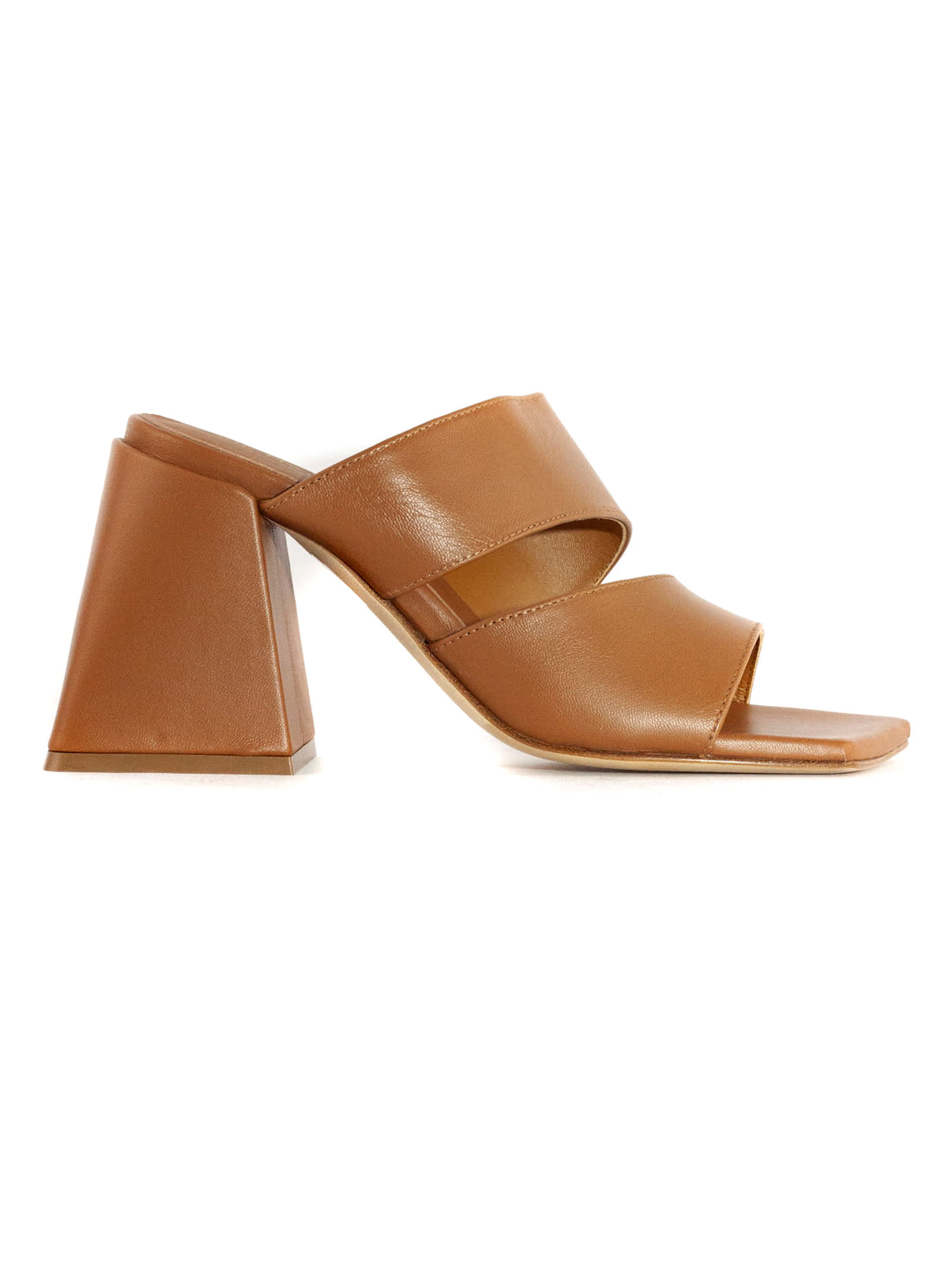 Vic Matié Brown Leather Sandal