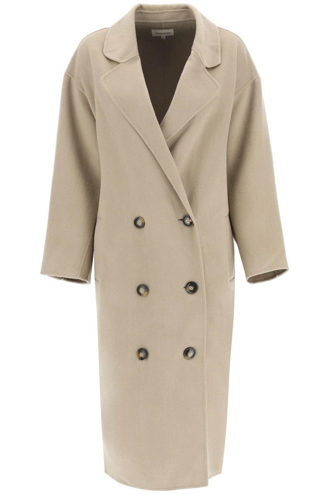 Loulou Studio Borneo Double Breasted Coat
