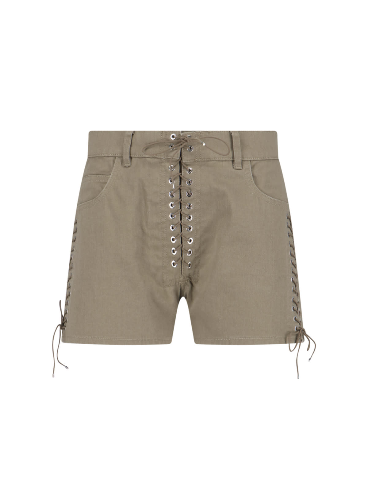 Ludovic de Saint Sernin parme Double Lace Up Shorts