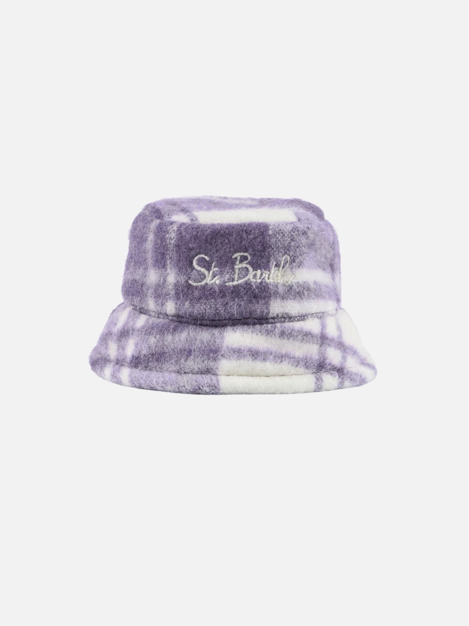 MC2 Saint Barth Woman Bucket Hat With Tartan Print