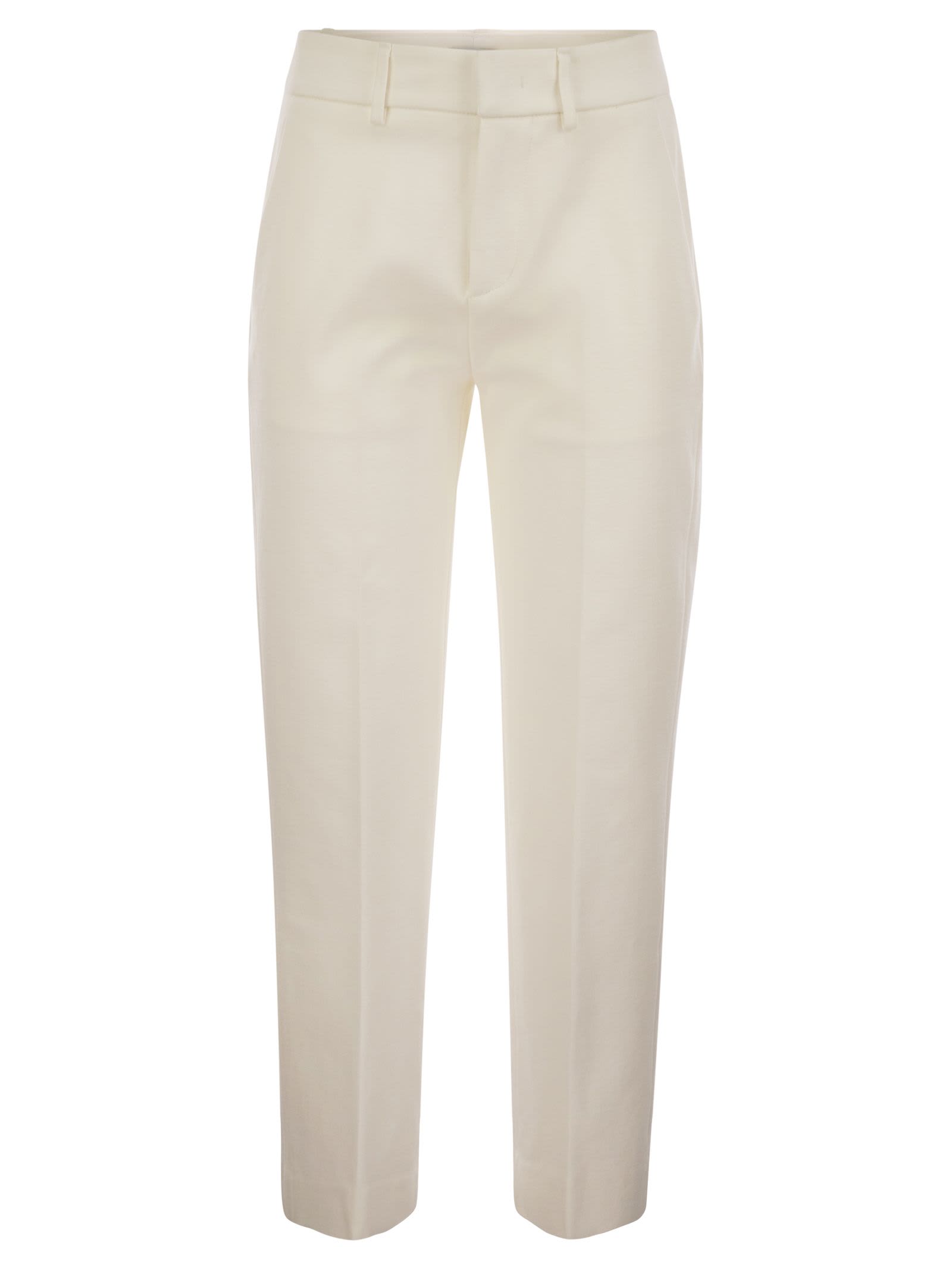 Dondup Loose Cropped Jersey Trousers - Meli