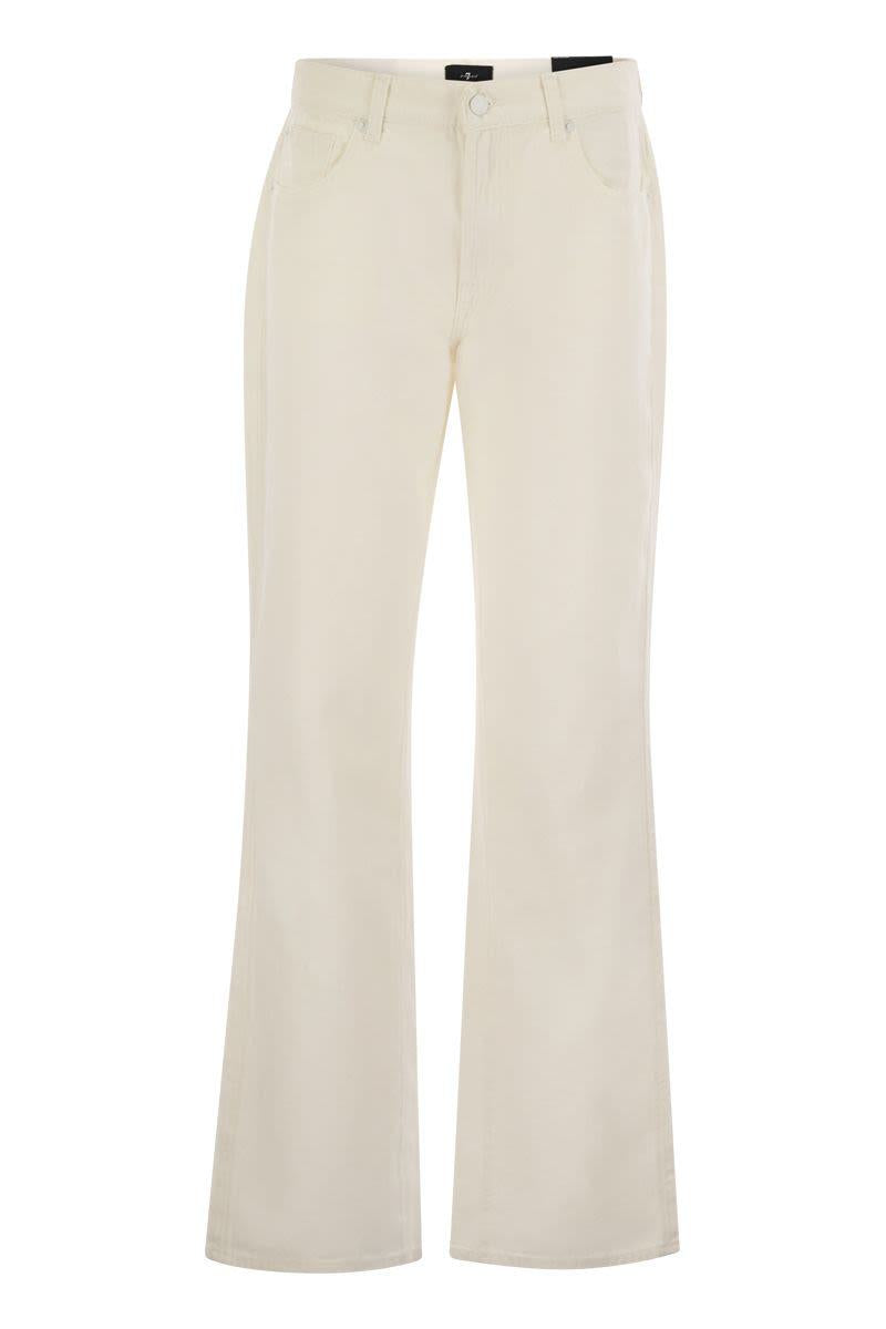 7 For All Mankind Tess 棉麻裤