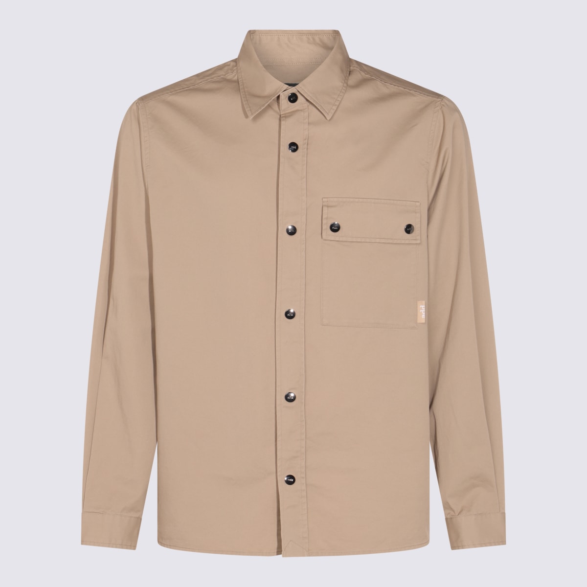 Add Beige Cotton Shirt