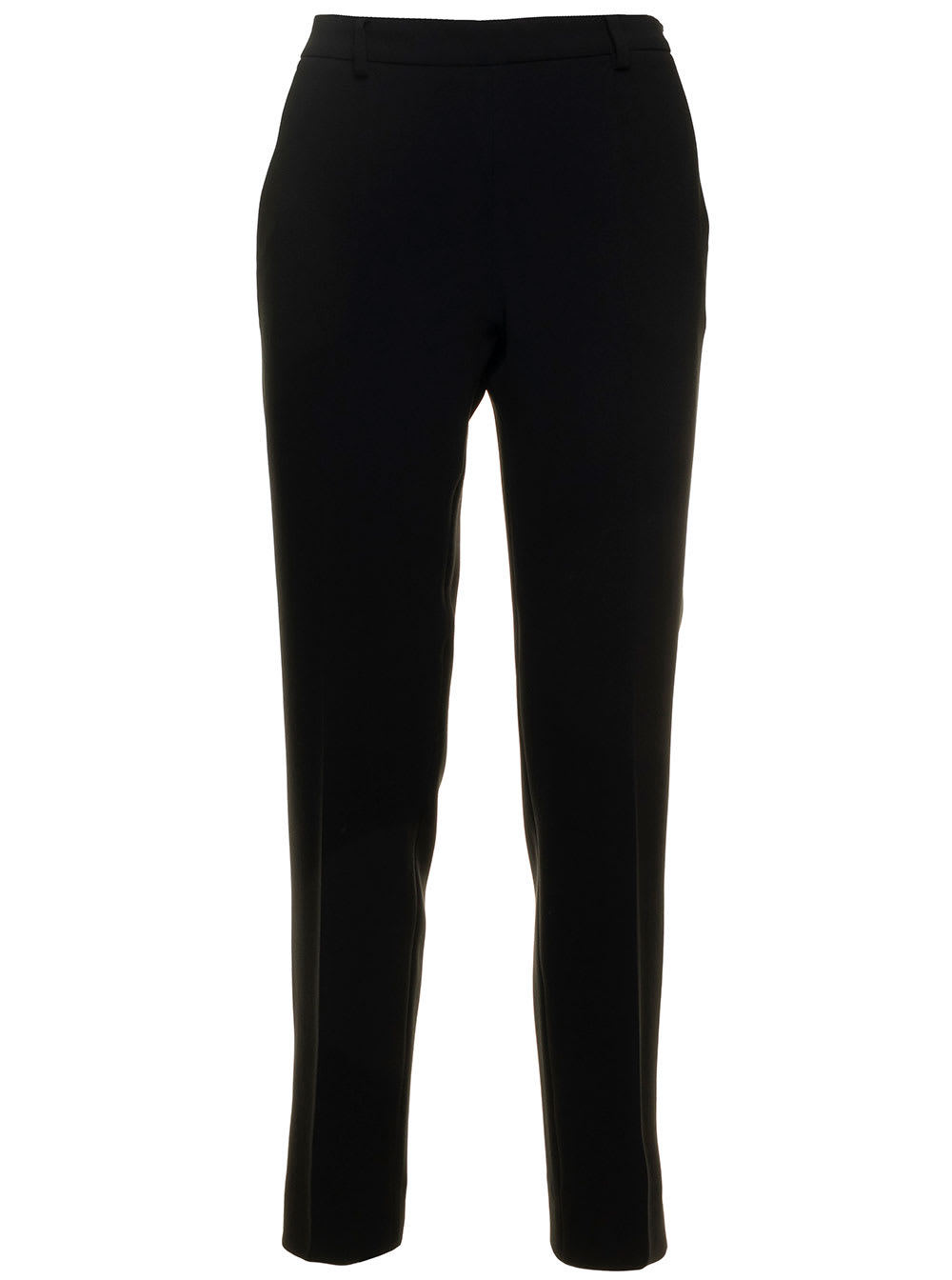 Alberto Biani Black Pants With Side Pockets In Stretch Fabric Woman