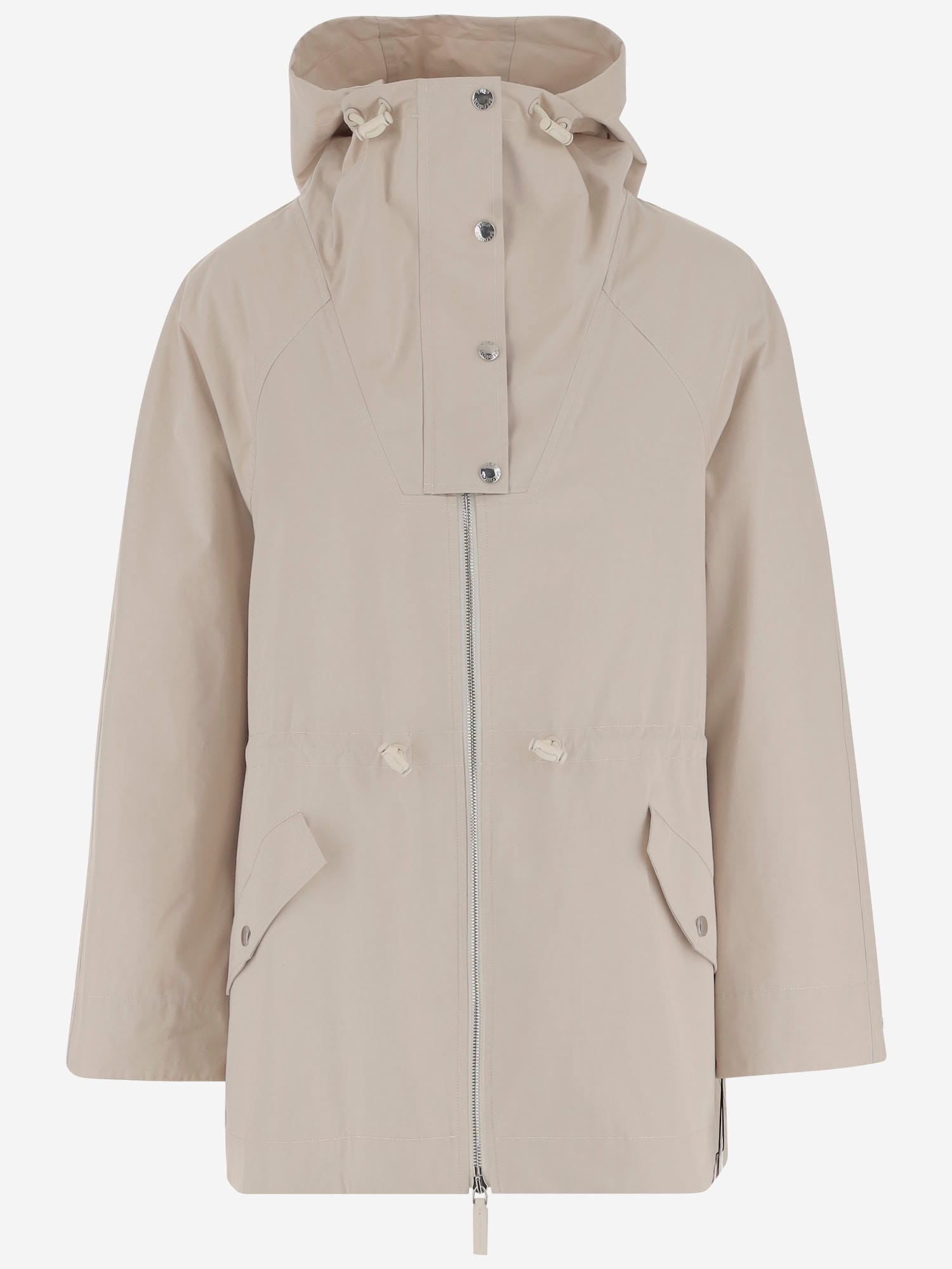 Yves Salomon Fabric Hooded Coat