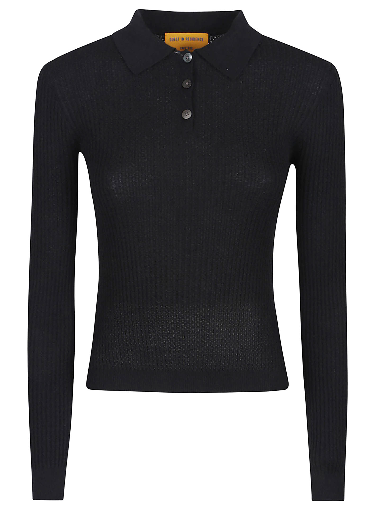 Guest in Residence Long Sleeve Polo Neck Sweater
