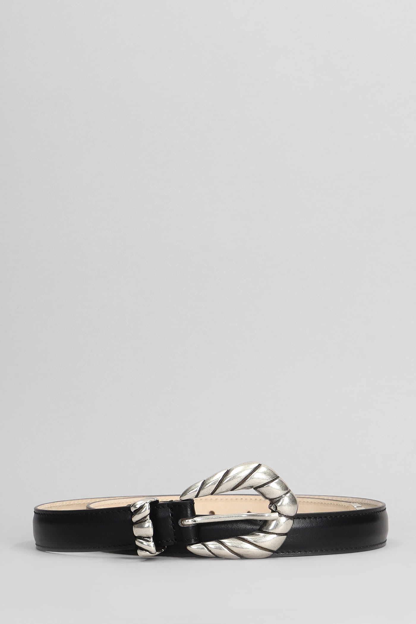 IRO Embella Baby Belts In Black Leather