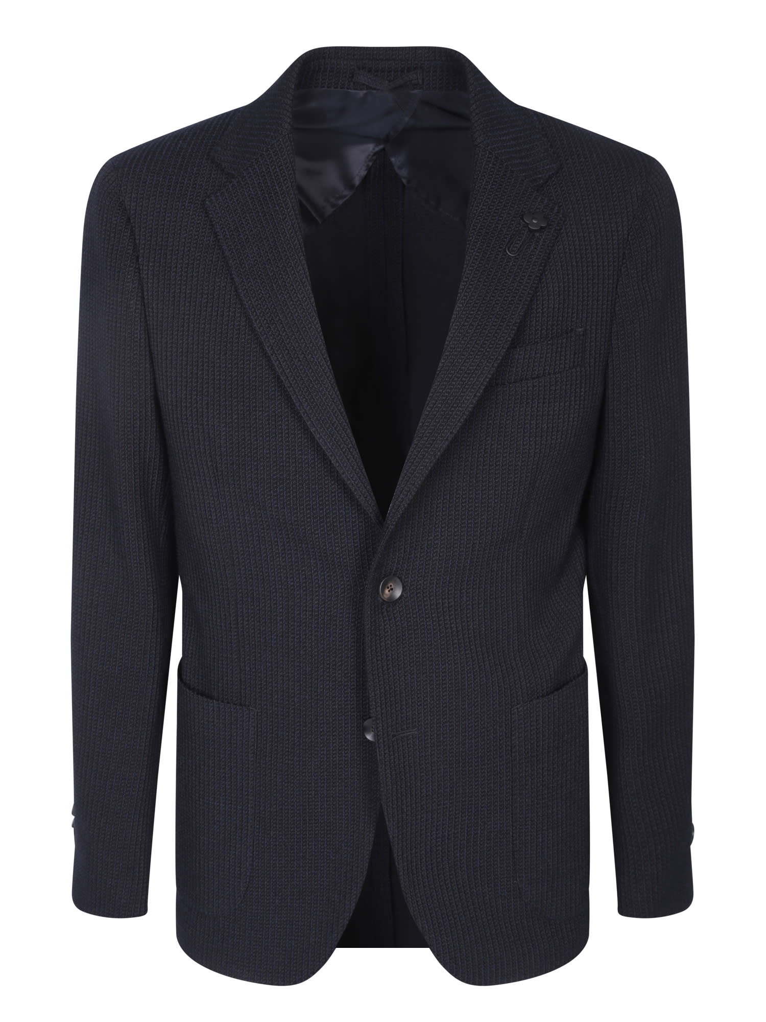 Lardini Blue Bouclã Jacket