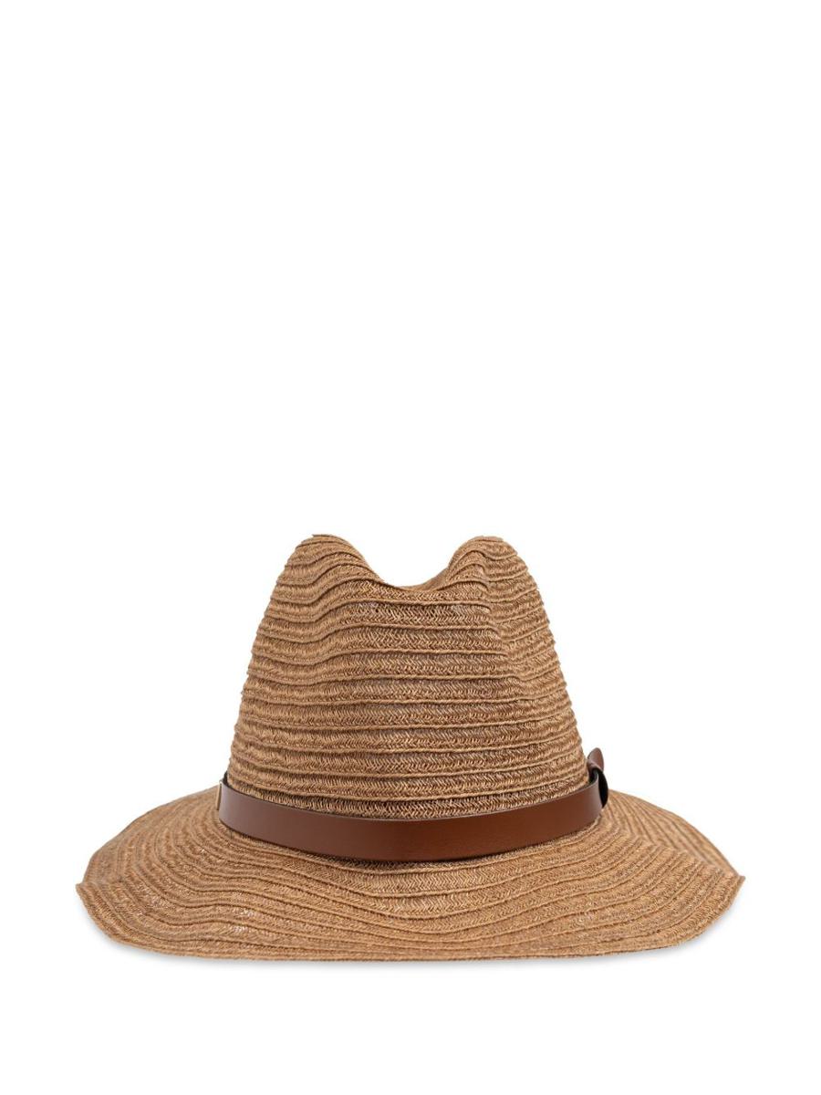 Emporio Armani Straw Fedora Hat