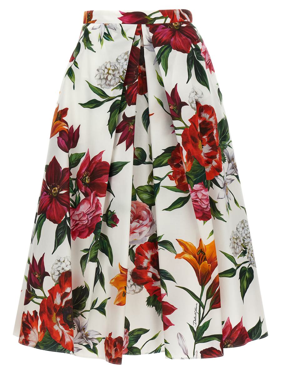 Dolce & Gabbana Floral Midi Skirt