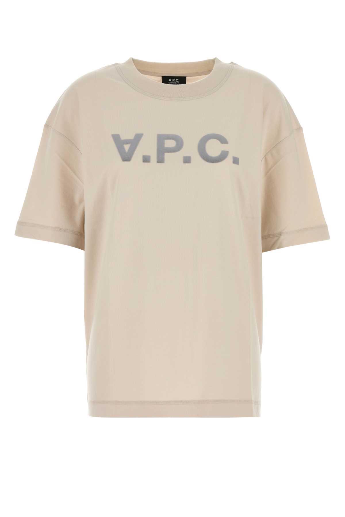 A. P.C. Sand Cotton Oversize T-shirt