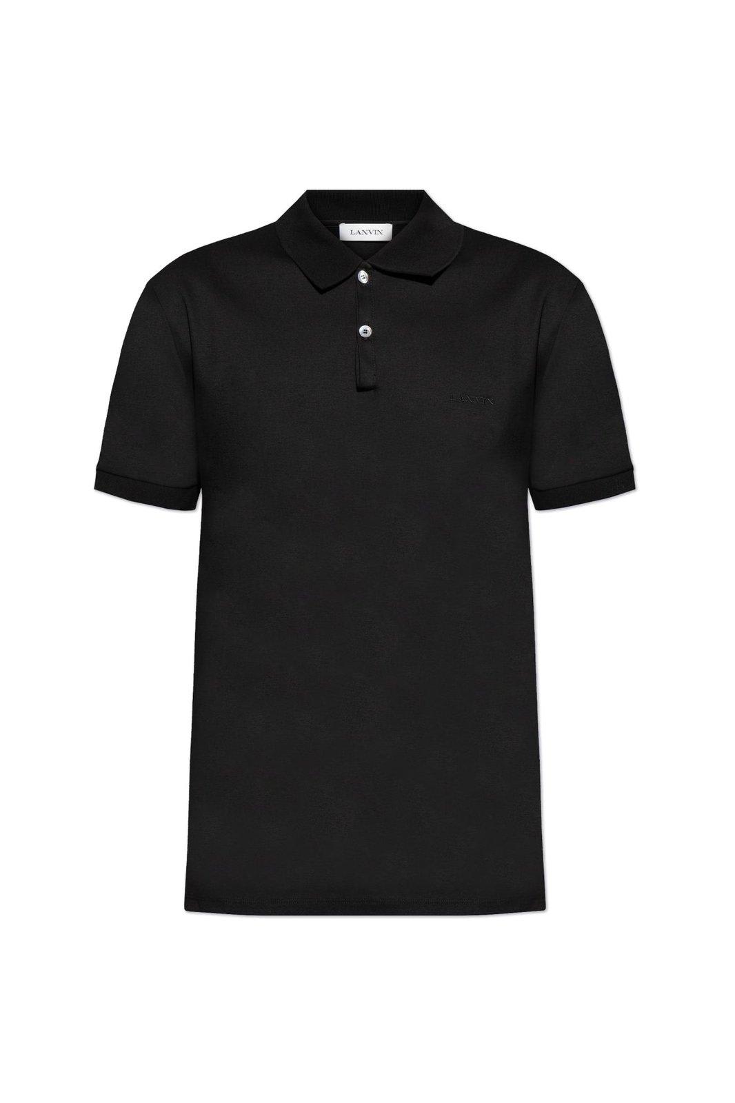 Lanvin Logo Embroidered Polo Shirt