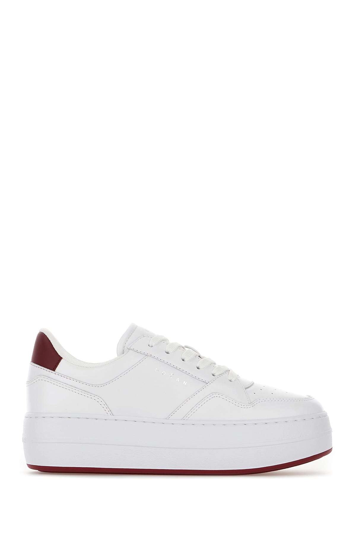 Hogan White Leather Sneakers