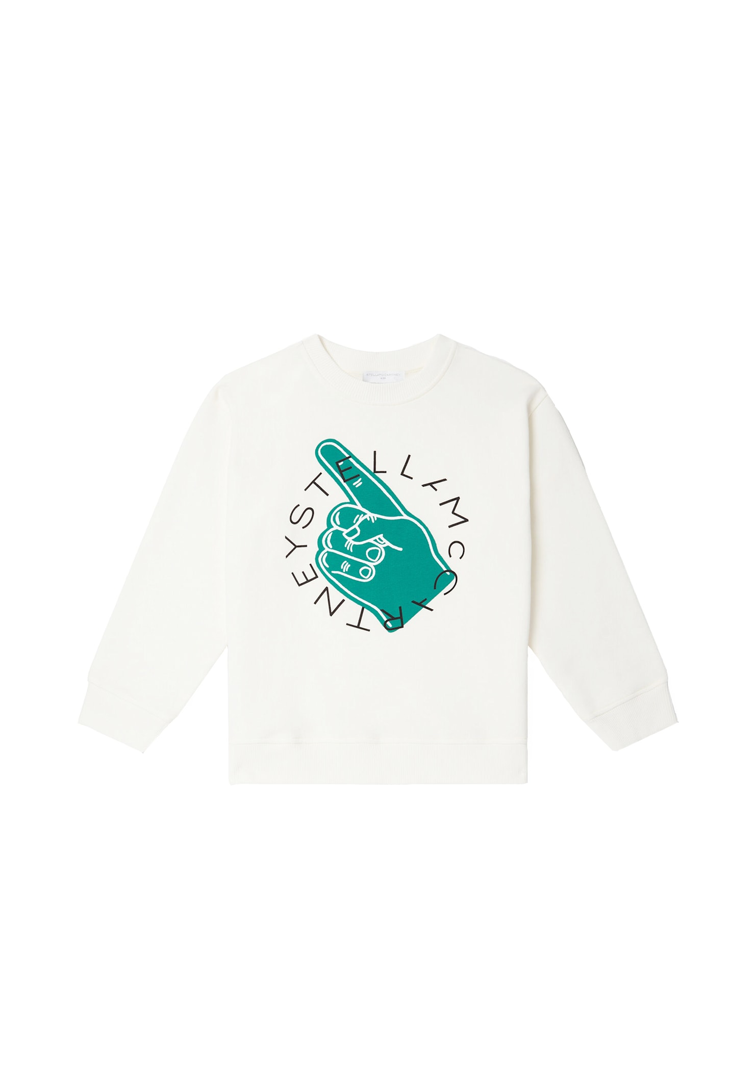 Stella McCartney Kids White Sweatshirt For Boy With Logo