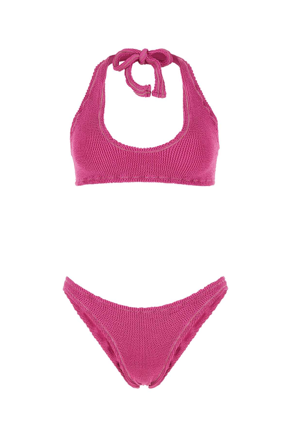 Reina Olga Fuchsia Stretch Nylon Pilou Set Bikini
