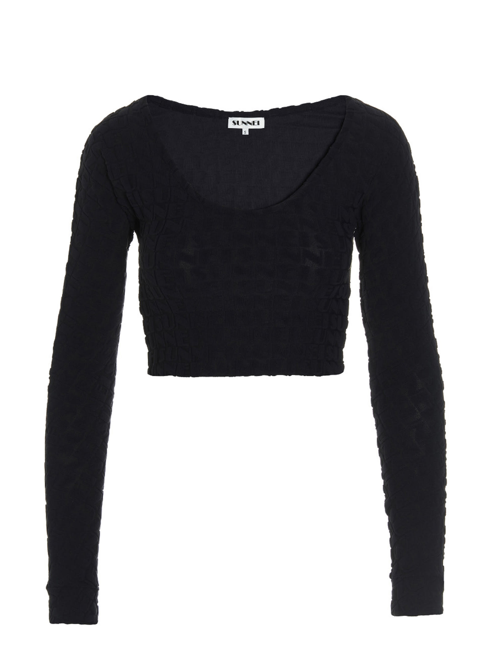 Sunnei All-over Logo Top