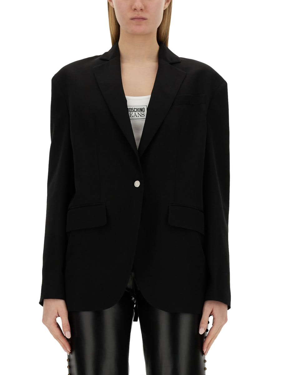 M05CH1N0 Jeans Single-breasted Jacket