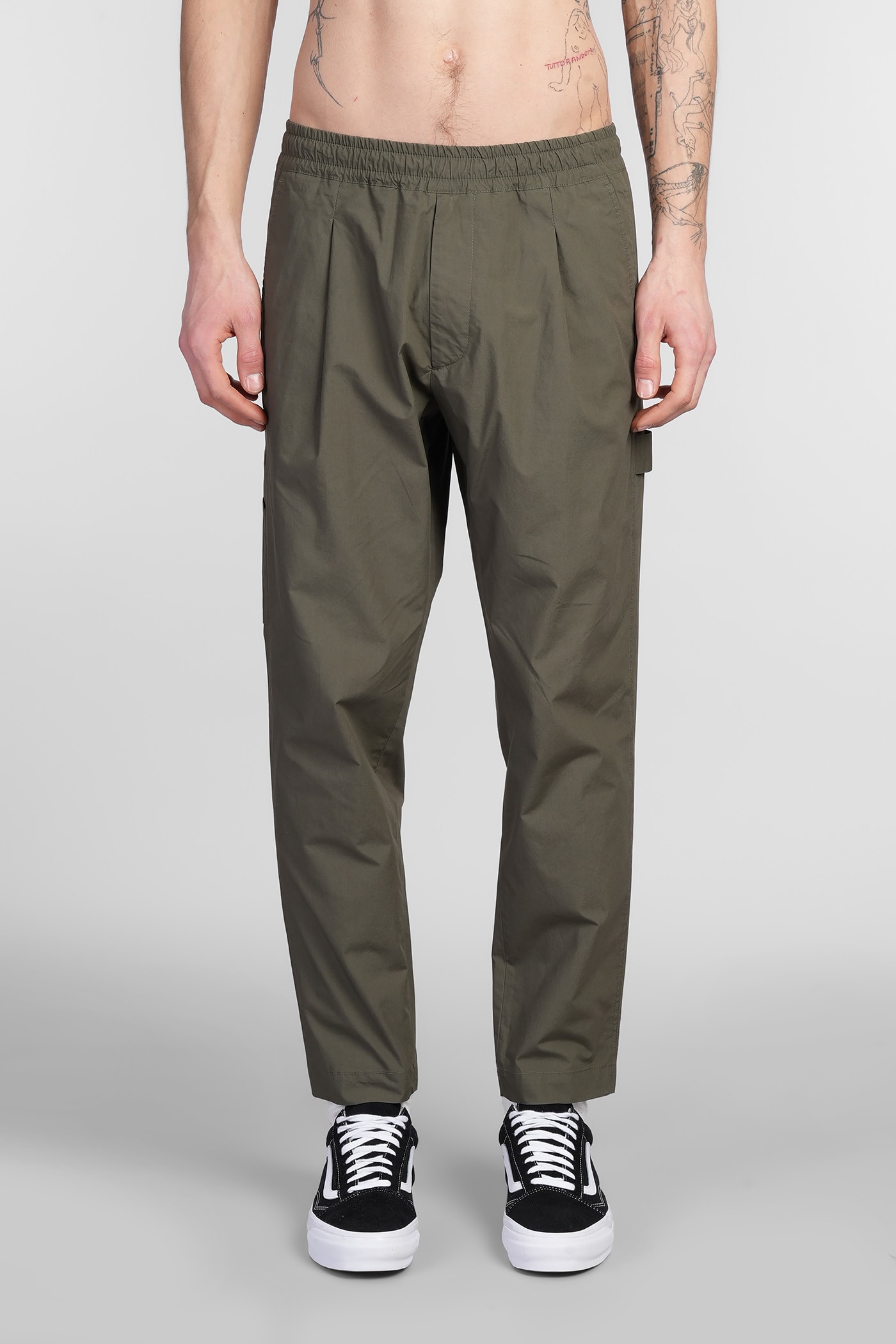 Low Brand New Tokyo Pants In Green Cotton