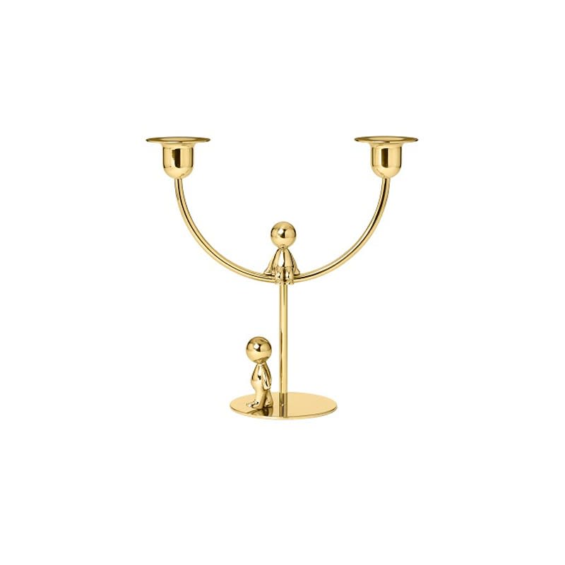 Ghidini 1961 Omini - The Thinker Walkman Candlestick Polished Brass