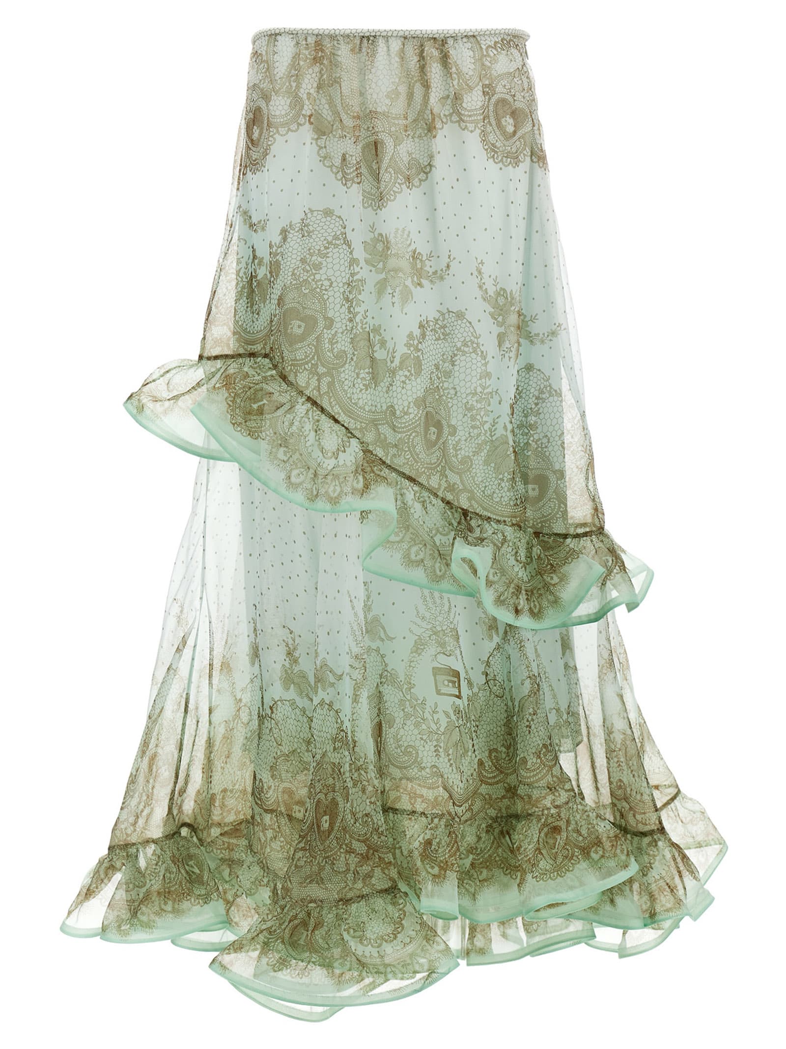 Zimmermann crush Flutter Maxi Skirt