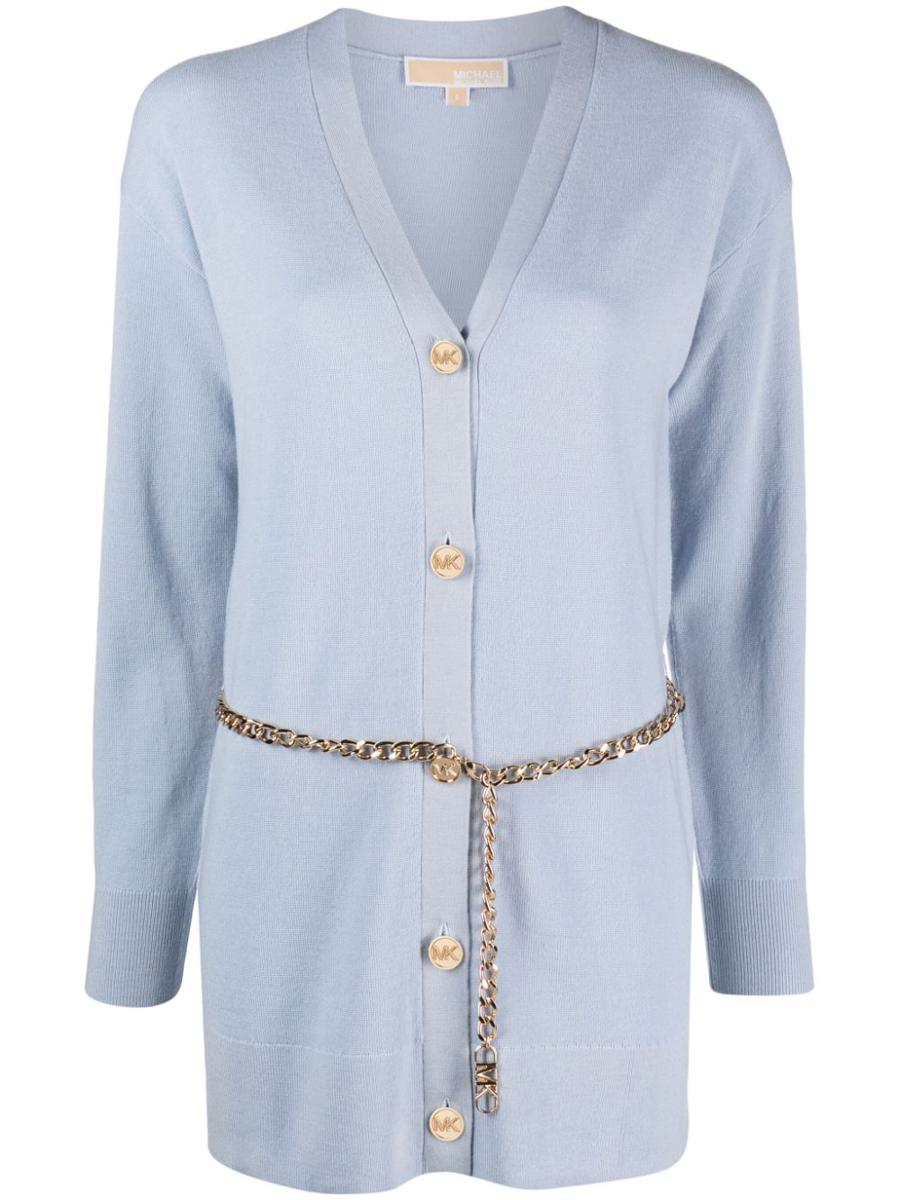 Michael Kors Empire Chain Belt Cardigan Clothing