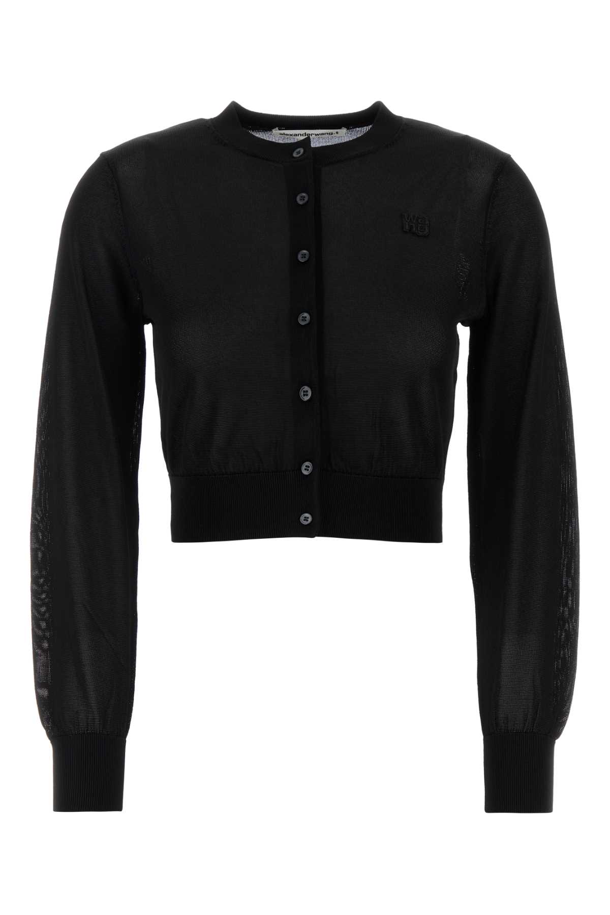 T by Alexander Wang Black Viscose Cardigan