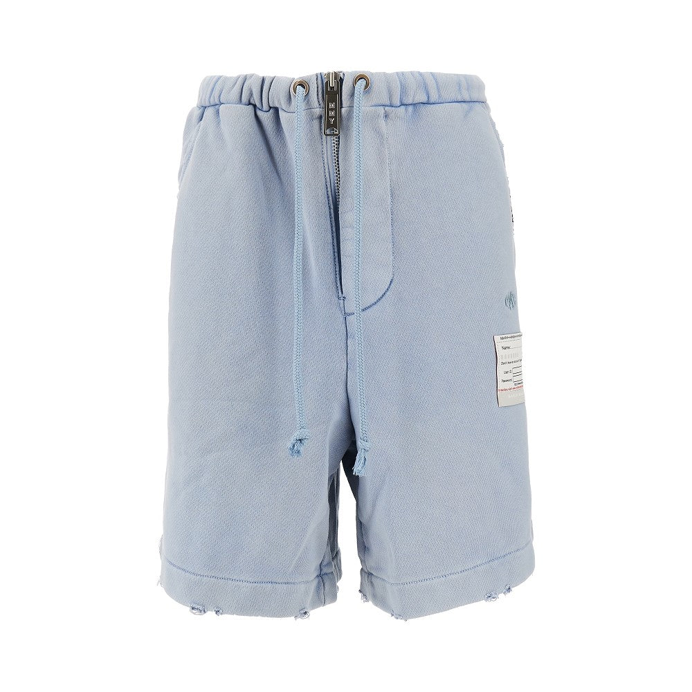 MIHARA YASUHIRO Distressed french terry shorts Man