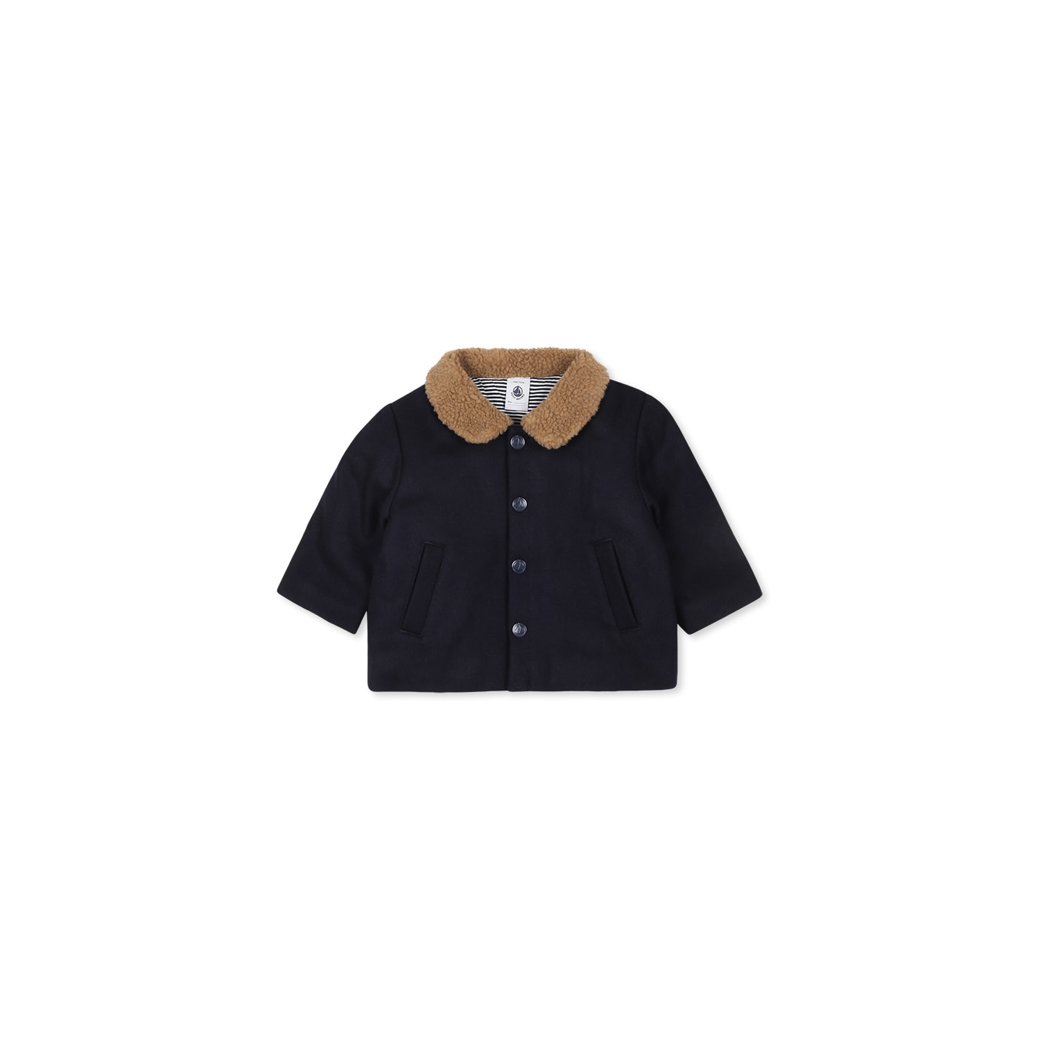 Petit Bateau Blue Jacket For Baby Boy