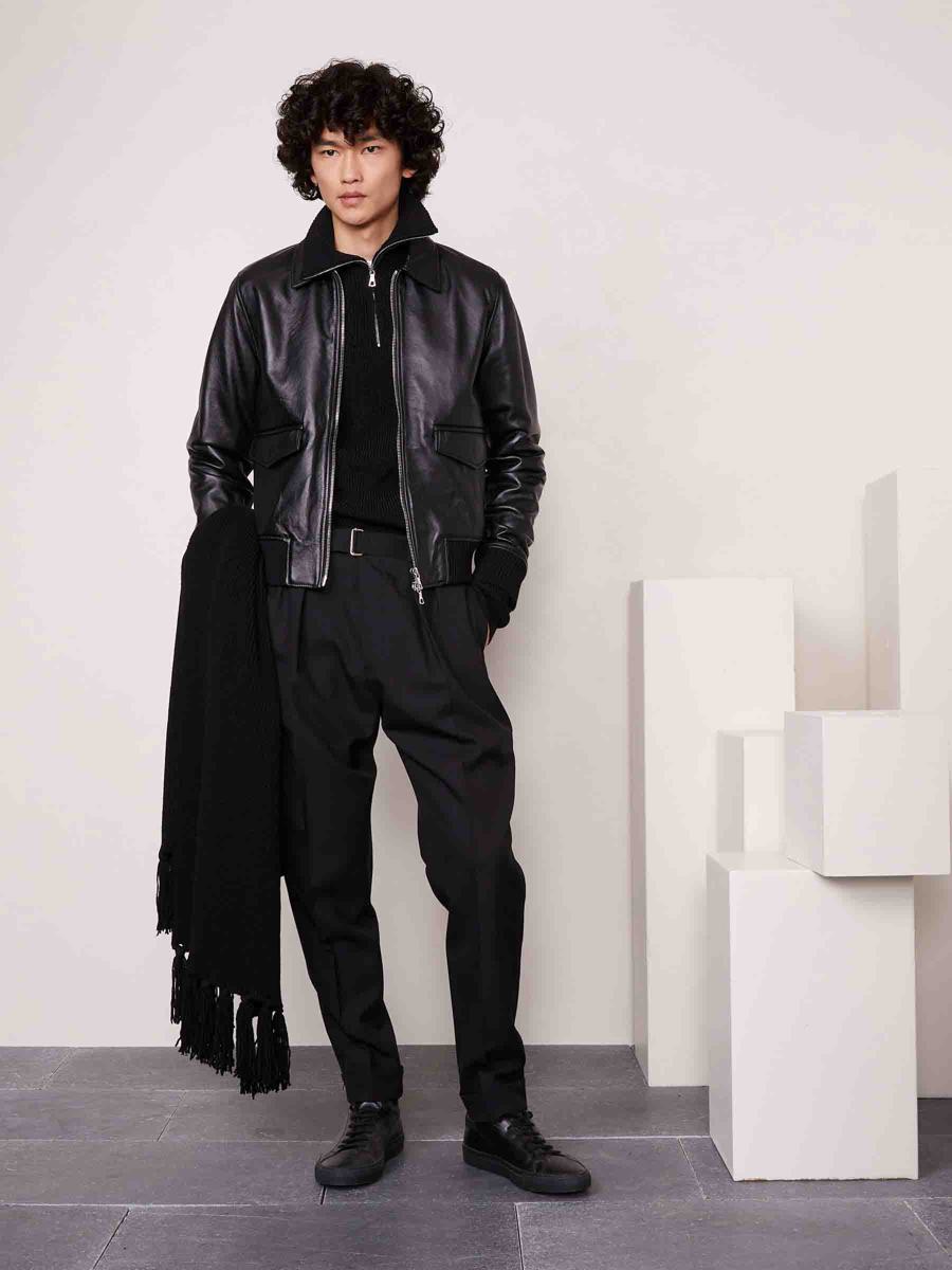 Officine Générale 皮革飞行夹克