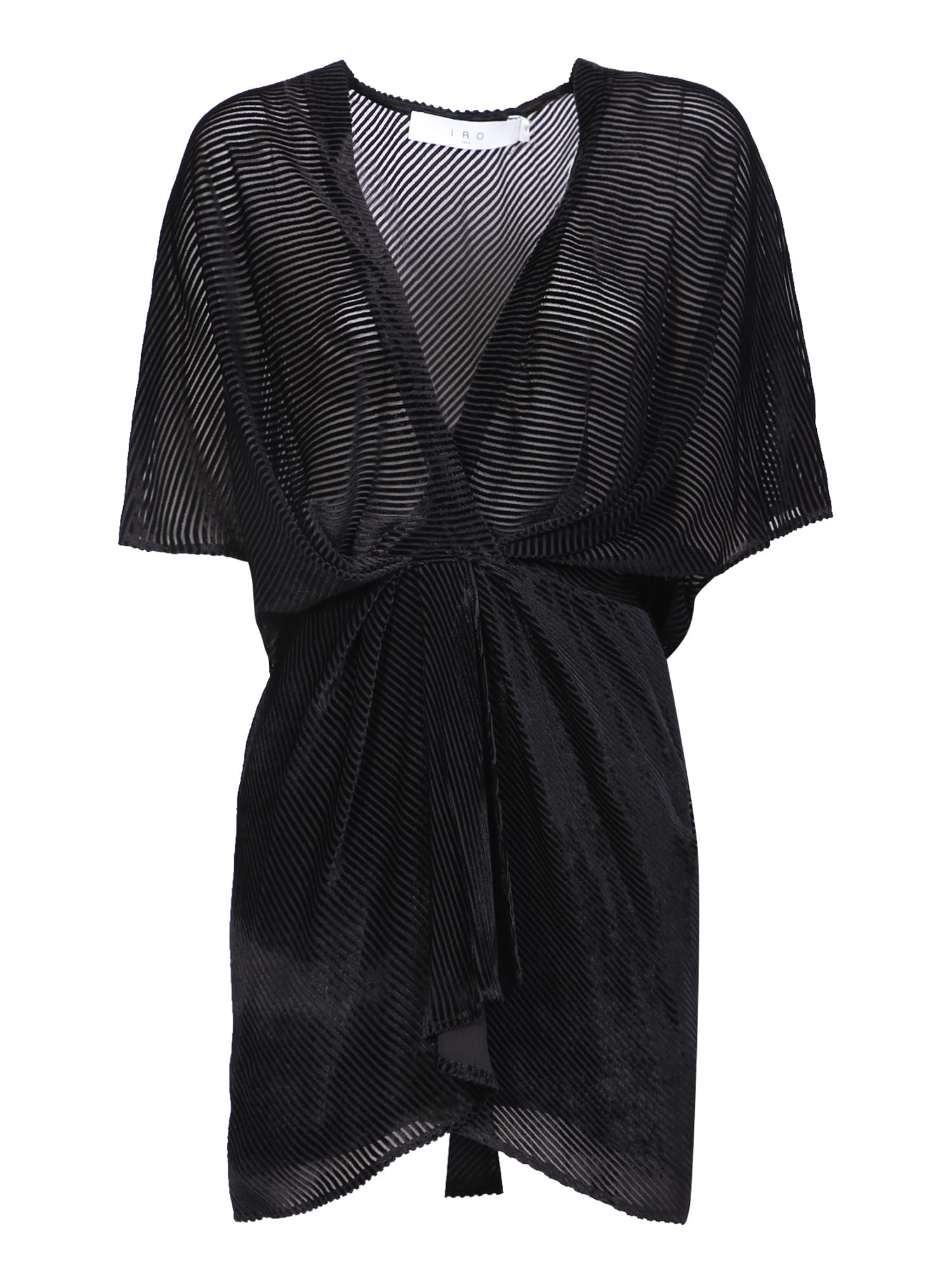 IRO Black V-neck Mini Dress