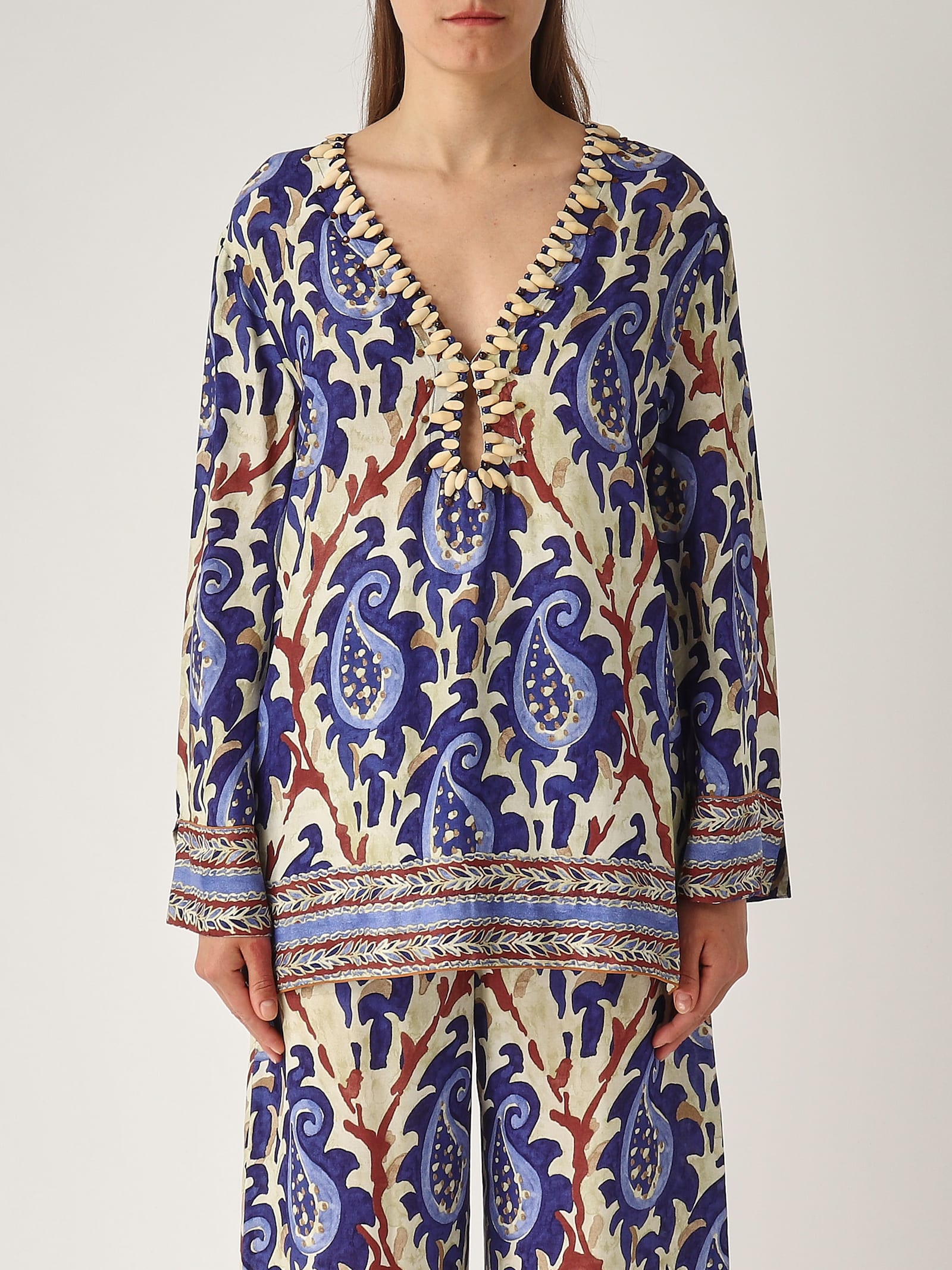 Malìparmi Caftano Mirtle Paisley Shirt