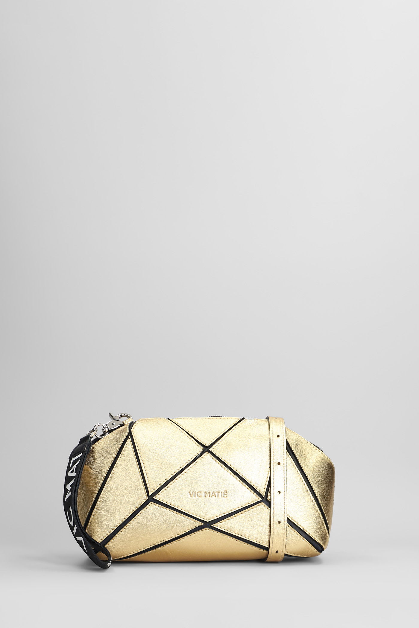 Vic Matié Show 108 Shoulder Bag In Gold Leather