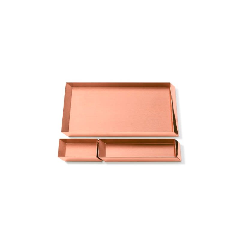 Ghidini 1961 Axonometry - Desk Trays Set Rose Gold