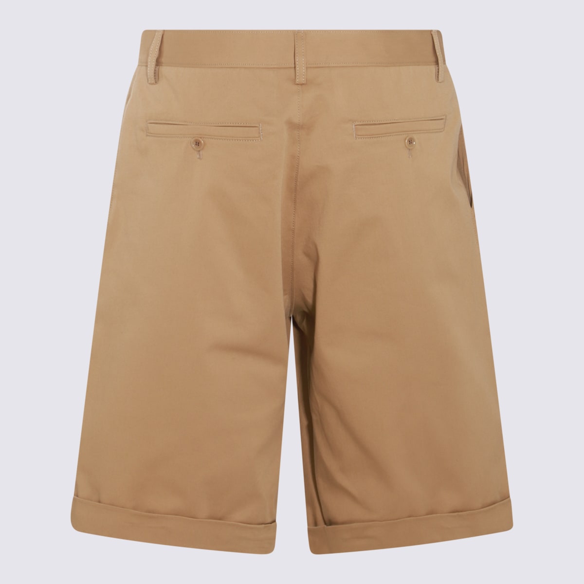 Moschino Beige Cotton Blend Shorts