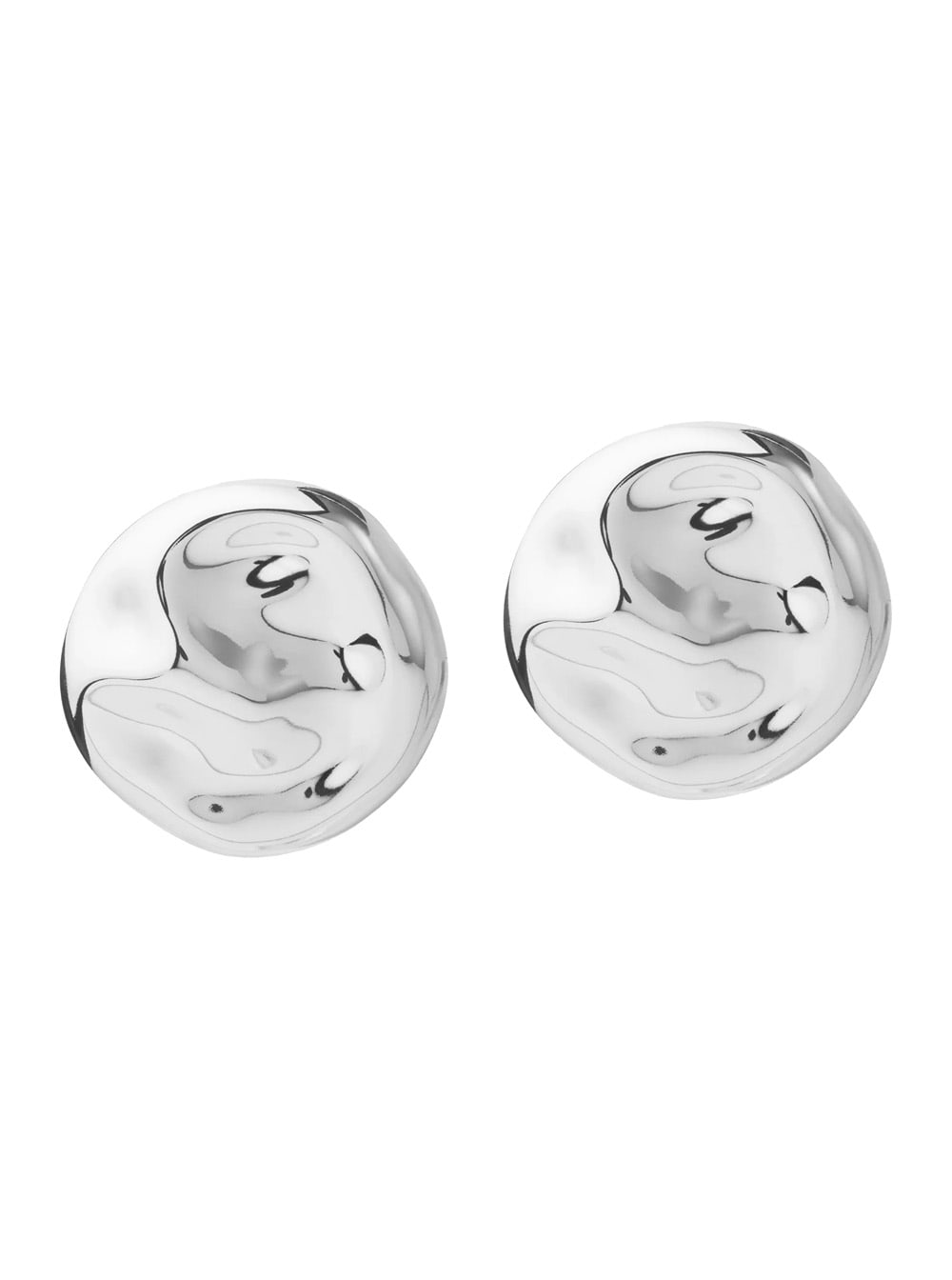 Federica Tosi mindy Metallic Earings With Circular Shape In Silver Plated Btonze Woman