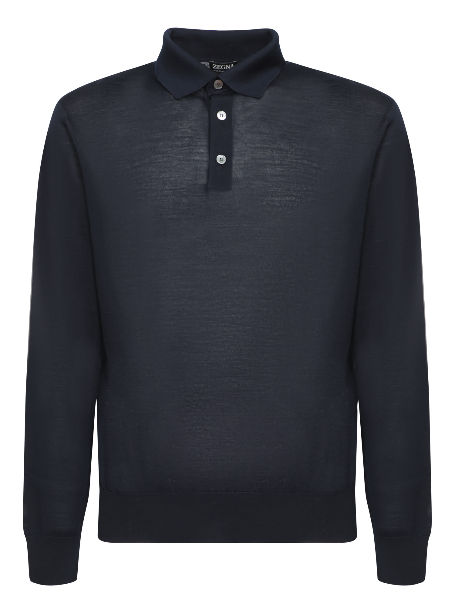 Zegna High Performance Blue Polo Shirt