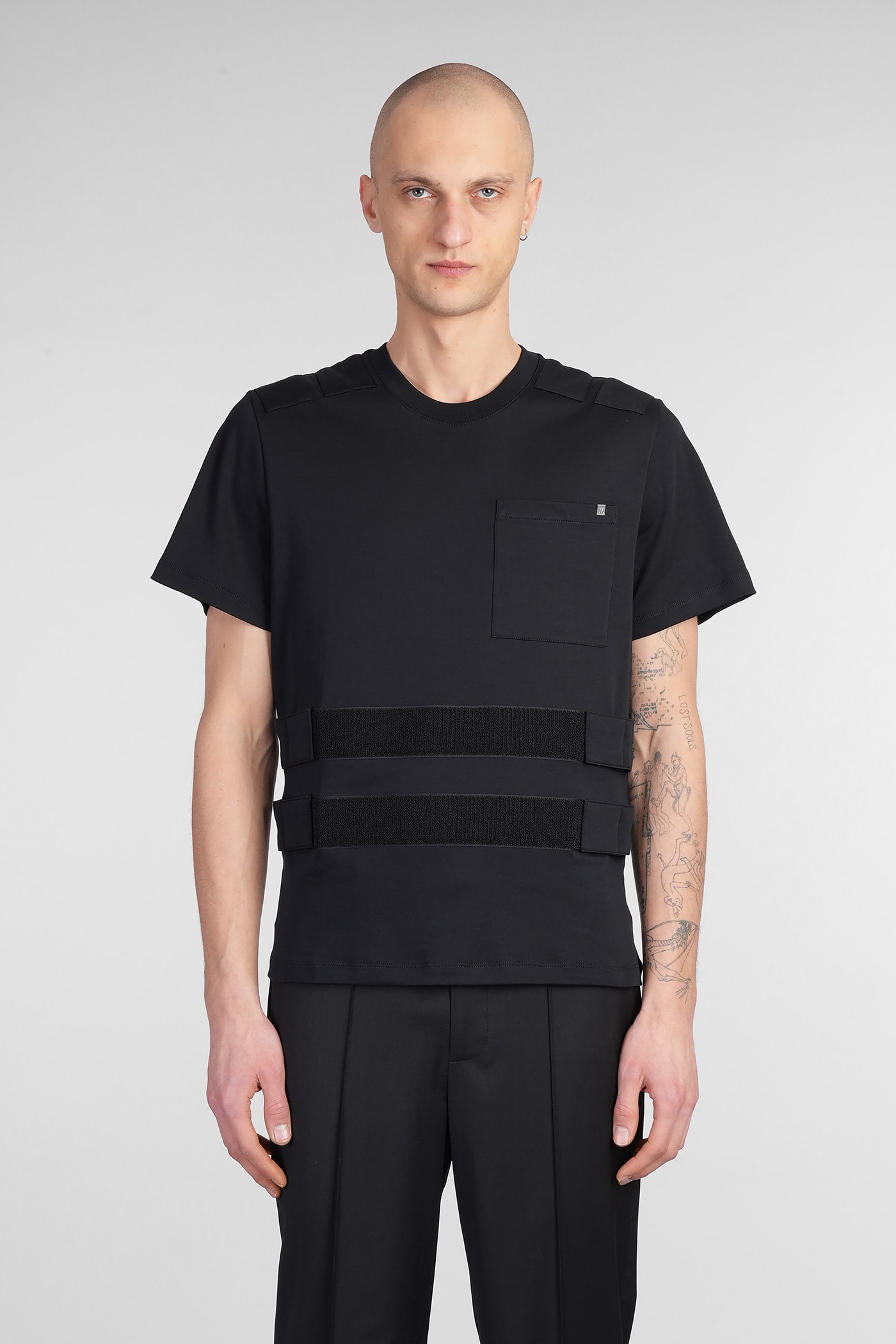 Helmut Lang T-shirt In Black Cotton