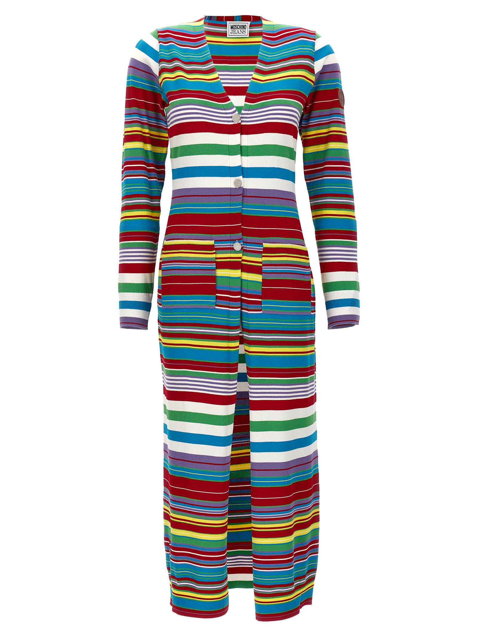 M05CH1N0 Jeans Striped Cardigan