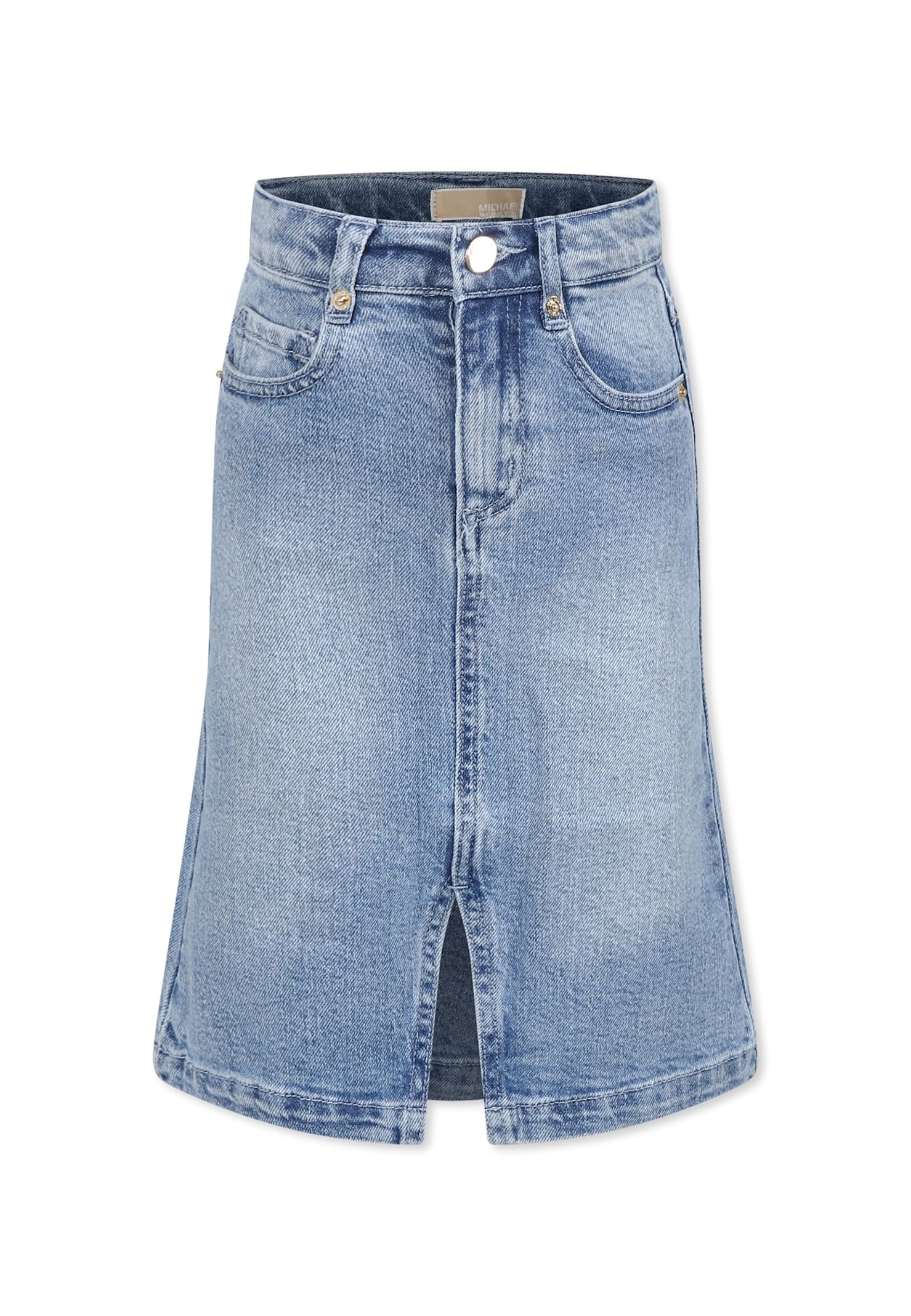 Michael Kors Denim Skirt For Girl With Logo