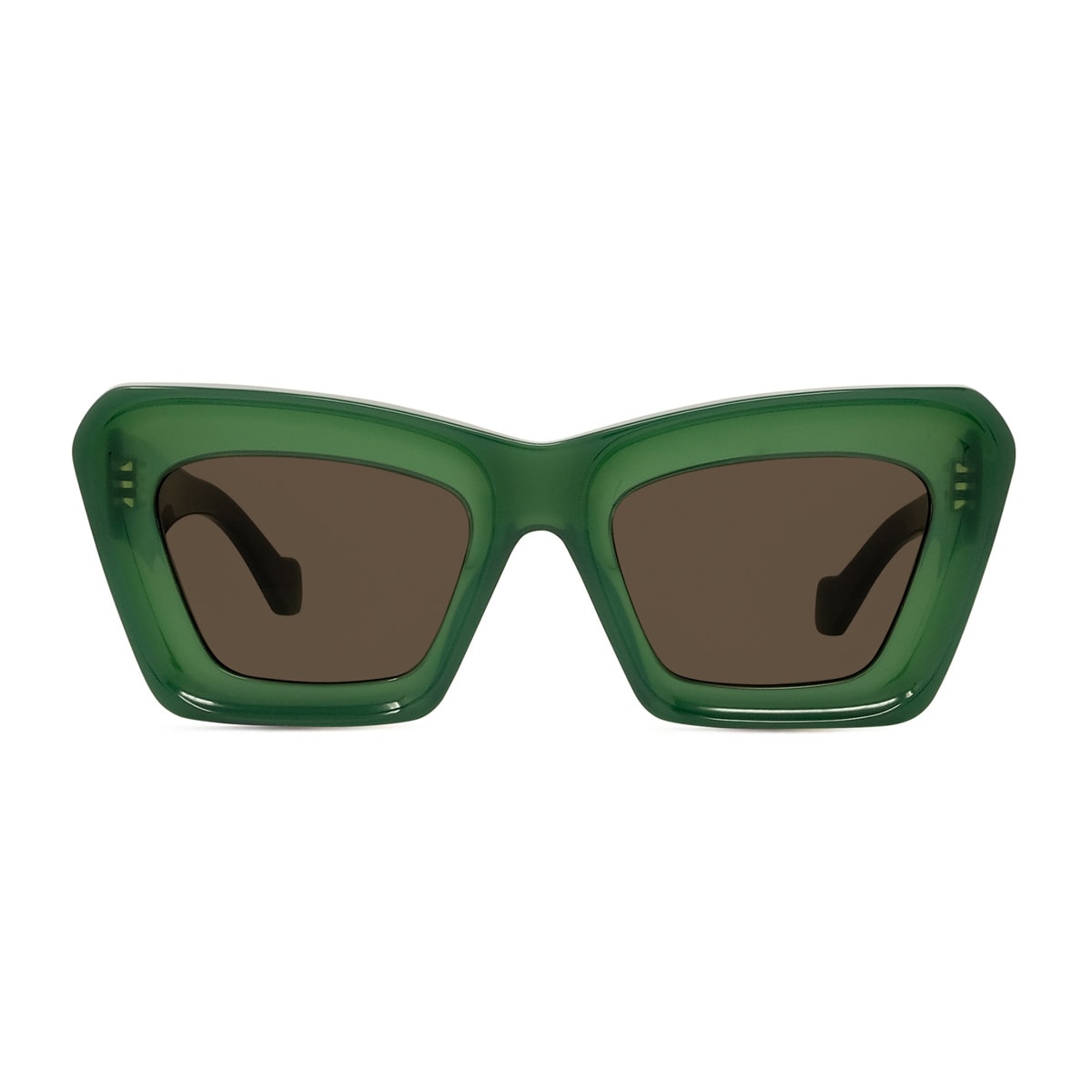 Loewe Lw40145i Anagram 96e Shiny Dark Green Sunglasses
